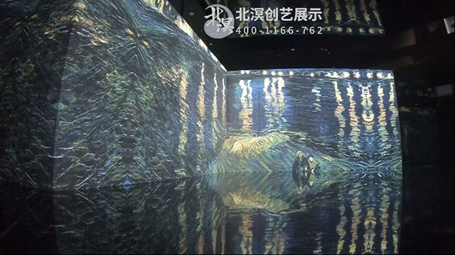 油画艺术视觉墙面投影