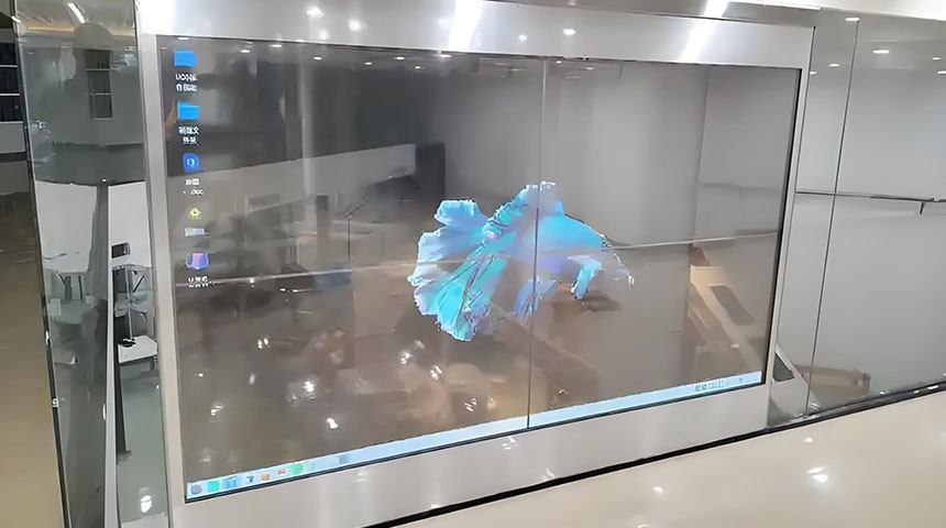 透明显示屏效果图