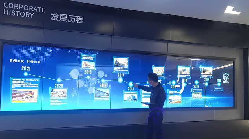 发展历程拼接屏