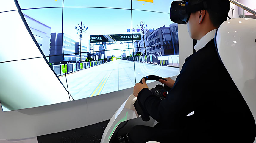 VR虚拟驾驶效果图