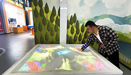 等高线互动沙盘_展厅多媒体项目导览图3