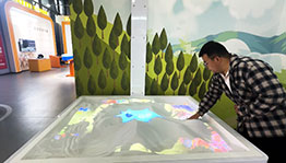 等高线互动沙盘_展厅多媒体项目导览图2