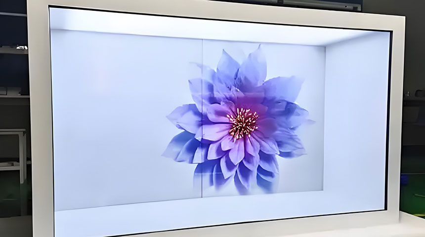 透明屏展示柜效果图