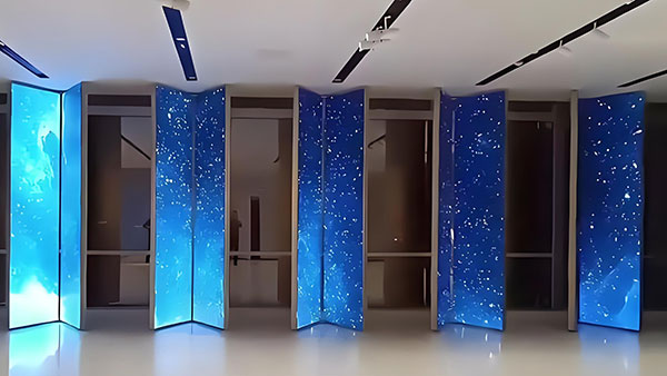 滑轨开合屏在数字展厅中怎么应用的？