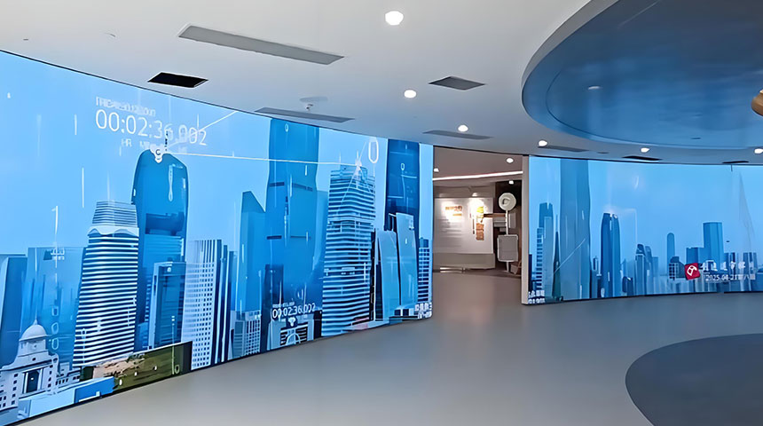 展厅互动滑轨屏