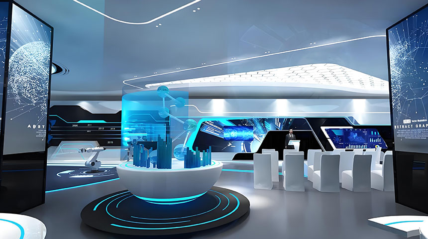 全息无介质投影效果图