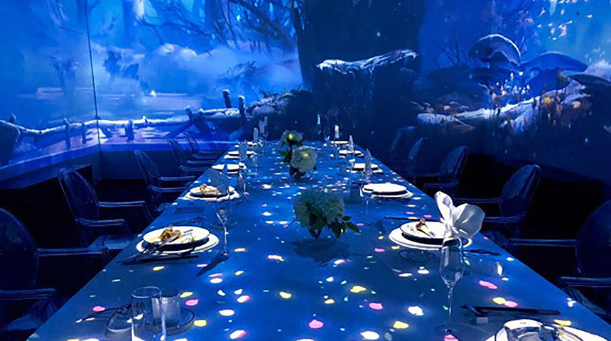 沉浸式投影餐桌案例