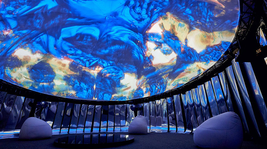 球幕投影内投球