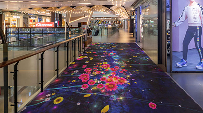 商场地面互动装置