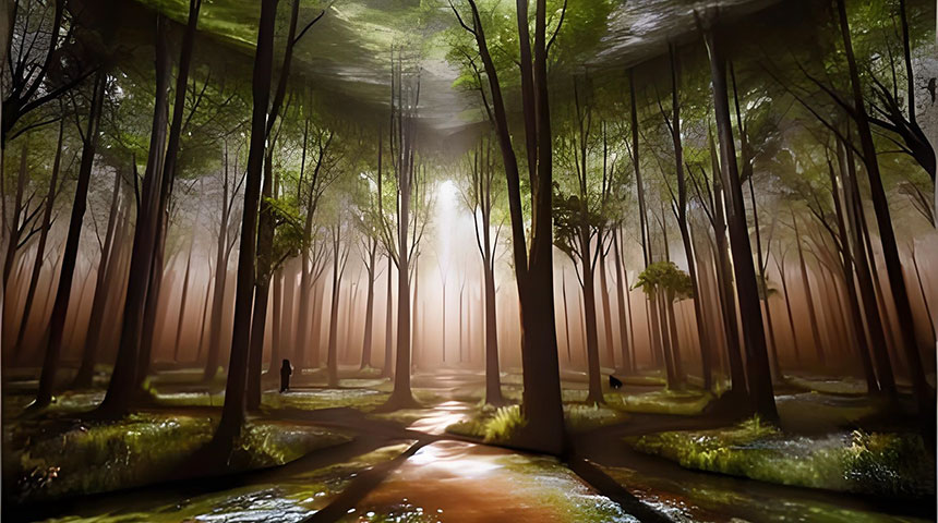 沉浸式空间互动投影