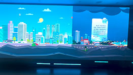 中山气象科普馆不同天气互动墙_展厅多媒体项目导览图4