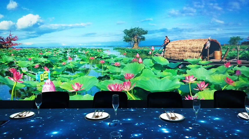 沉浸式投影餐桌