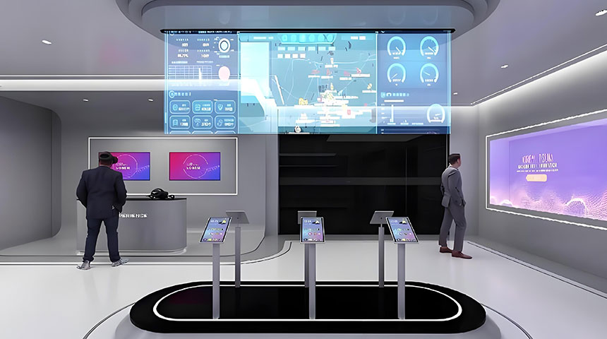 展厅飞屏互动展示