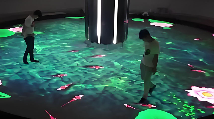 展厅展览地面互动展项