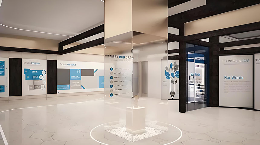 文化类公司展厅设计设计图