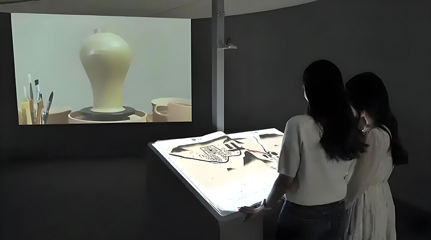 虚拟翻书大屏互动