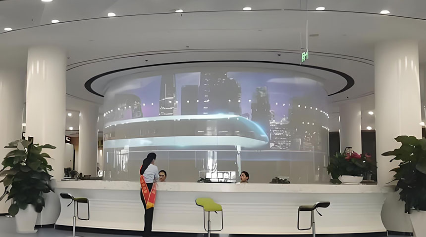 玻璃投影展厅效果