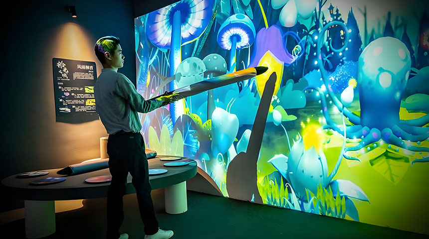 儿童涂鸦互动展项