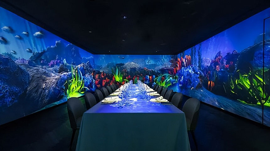 沉浸式餐桌投影