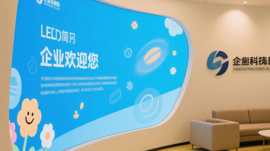 企业展厅异形屏效果