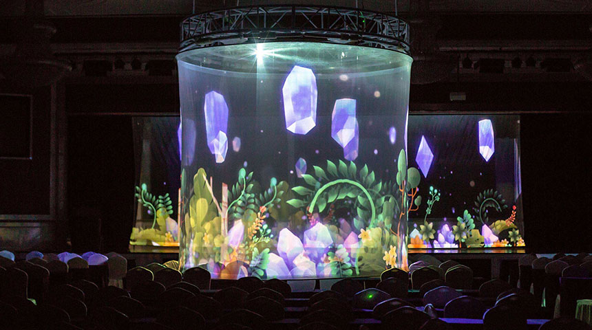 舞台纱幕投影制作