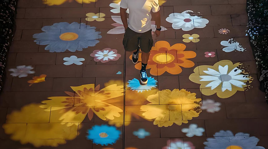 户外地面投影厂家