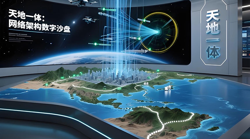 天地一体网络架构数字沙盘