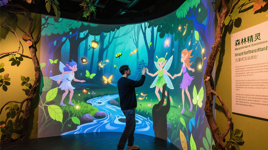 墙面互动投影设计