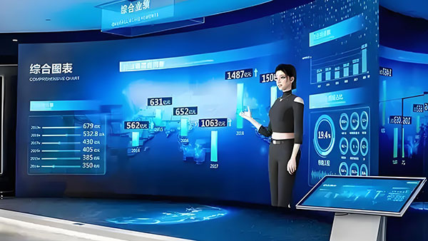 体验沉浸式展示虚拟数字人导览