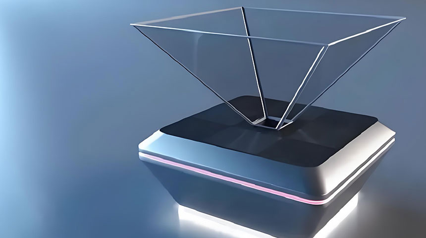 倒三角全息柜制作厂家