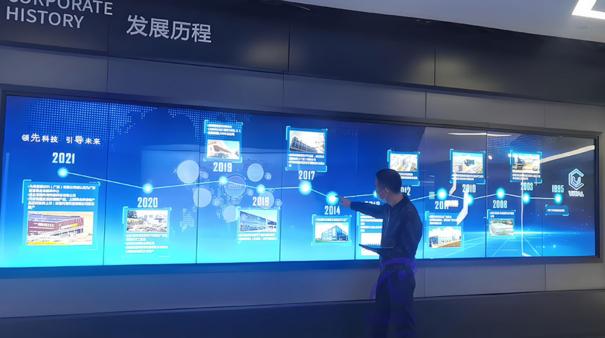 墙面拼接互动屏