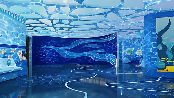 自然海洋展厅设计的光影运用与效果