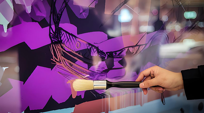 展厅互动涂鸦屏