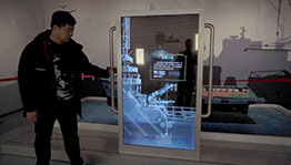 海洋工程船互动滑轨屏_互动屏幕项目导览图4