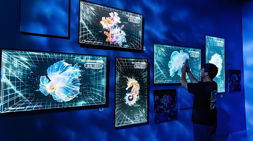 艺术展厅互动装置