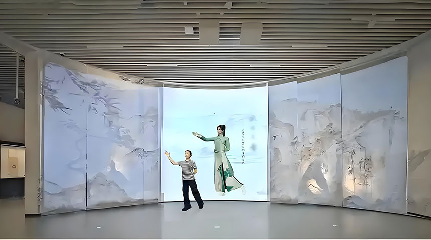 展厅大屏导览数字人
