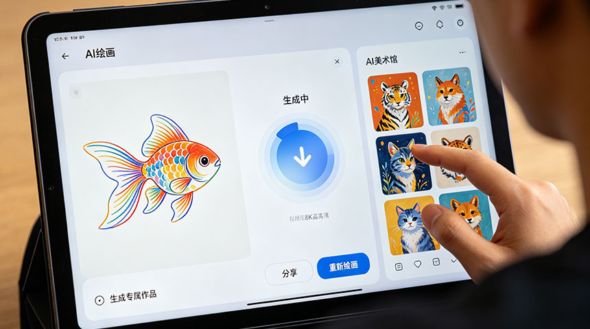 展厅ai绘画互动