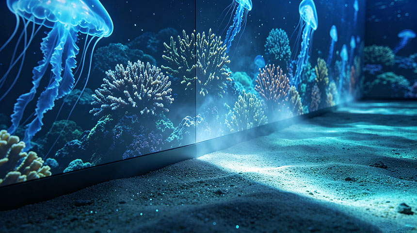 海洋展馆墙面互动系统软件
