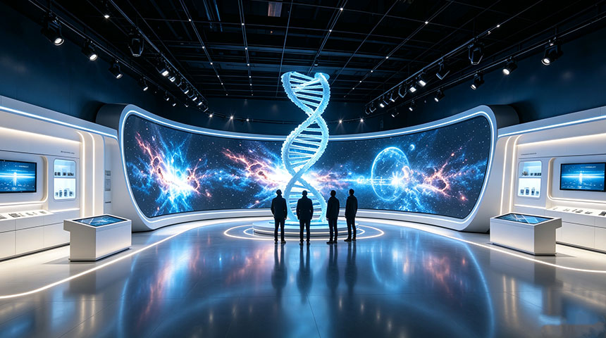 生物细胞科技展厅案例