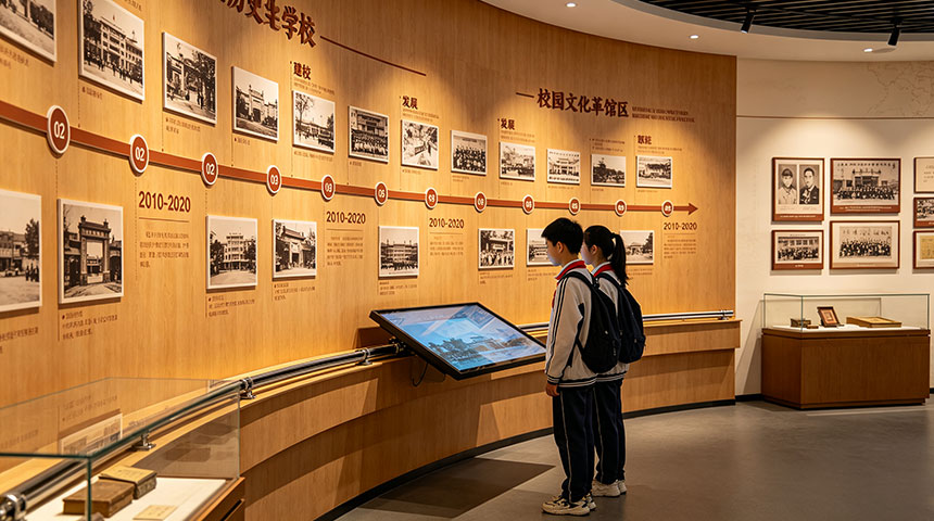 校园展馆互动触摸屏