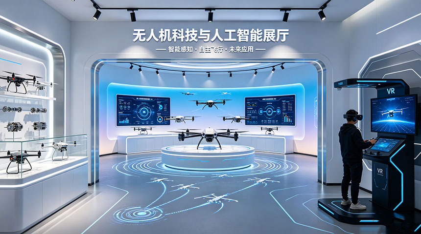 无人机企业展厅设计