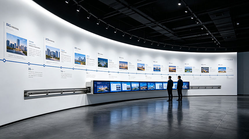 展厅展览滑轨屏厂家