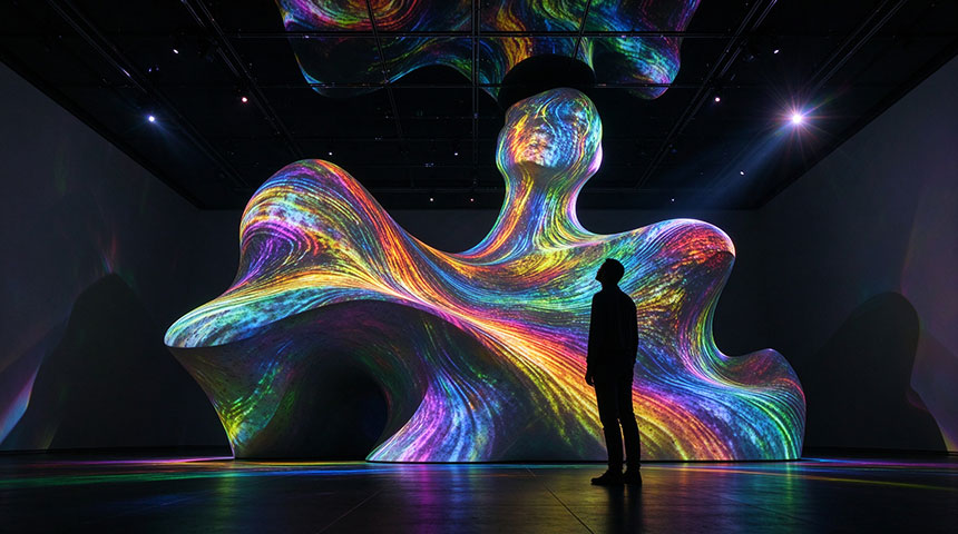 艺术展厅mapping投影