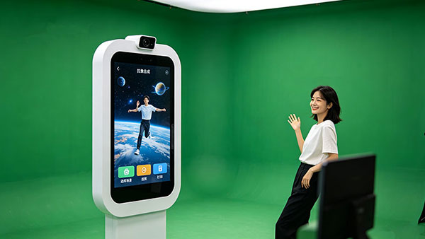 抠像拍照系统，展馆访客趣味合影方案