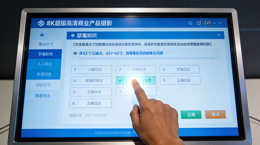禁毒展厅互动屏